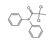 (2,2-Dichlorpropionyl)diphenylphosphan结构式