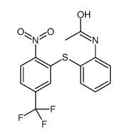 N-[2-[2-nitro-5-(trifluoromethyl)phenyl]sulfanylphenyl]acetamide Structure