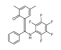 2,4-dimethyl-6-[(2,3,4,5,6-pentafluoroanilino)-phenylmethylidene]cyclohexa-2,4-dien-1-one Structure
