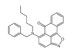 5-N-amyl-N-benzylaminoanthra[1,9-c,d]isoxazol-6-one Structure