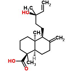 13-Hydroxylabda-8(17),14-dien-18-oic acid structure