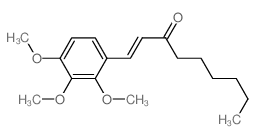 1-(2,3,4-trimethoxyphenyl)non-1-en-3-one结构式