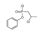 [chloro(2-chloropropyl)phosphoryl]oxybenzene Structure
