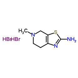 5-Methyl-4,5,6,7-tetrahydro[1,3]thiazolo[5,4-c]pyridin-2-amine dihydrobromide结构式