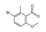 1-溴-4-甲氧基-2-甲基-3-硝基苯结构式