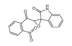 3'-(2-nitro-benzoyl)-spiro[indolin-3,2'-oxiran]-2-one结构式