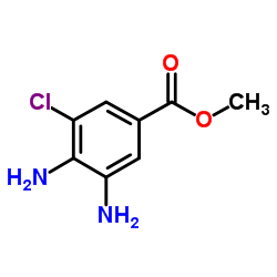 Methyl 3,4-diamino-5-chlorobenzoate Structure