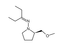 3-pentanone (R)-1-amino-2-methoxymethylpyrrolidine hydrazone Structure