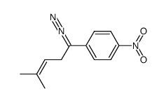 1-(1-diazo-4-methylpent-3-en-1-yl)-4-nitrobenzene结构式