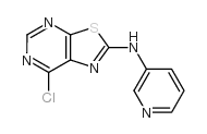 (7-氯噻唑并[5,4-d]嘧啶-2-基)-吡啶-3-基-胺结构式