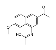 N-(3-乙酰基-7-甲氧基萘-1-基)乙酰胺结构式