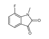 7-氟-1-甲基-1H-吲哚-2,3-二酮结构式