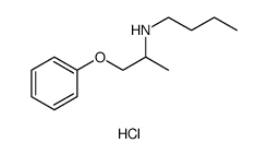1-Butanamine, N-(1-methyl-2-phenoxyethyl)-, hydrochloride Structure