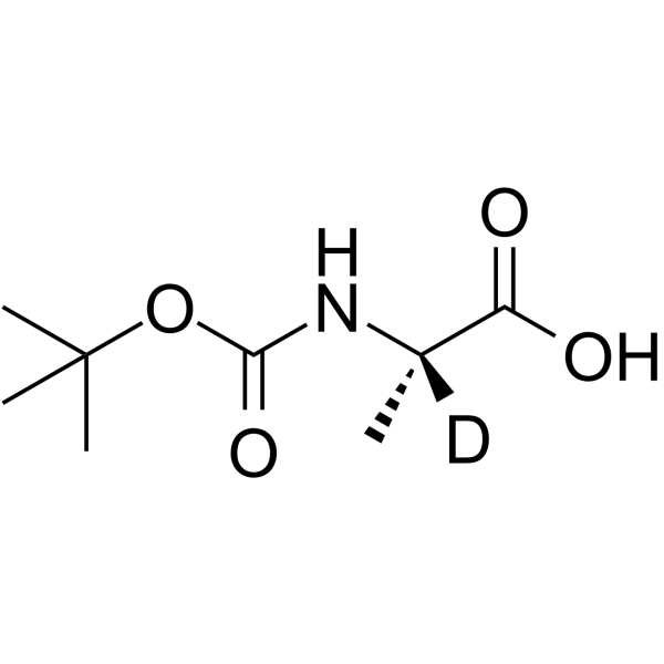 BOC-L-丙氨酸-D1结构式