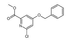 methyl 4-(benzyloxy)-6-chloropyridine-2-carboxylate结构式
