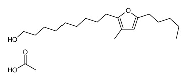 acetic acid,9-(3-methyl-5-pentylfuran-2-yl)nonan-1-ol Structure