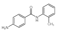 4-氨基-n-(2-甲基苯基)苯甲酰胺结构式