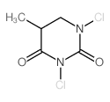 1,3-dichloro-5-methyl-1,3-diazinane-2,4-dione结构式