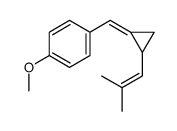 1-methoxy-4-[[2-(2-methylprop-1-enyl)cyclopropylidene]methyl]benzene结构式
