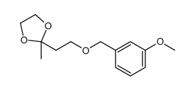 2-[2-[(3-methoxyphenyl)methoxy]ethyl]-2-methyl-1,3-dioxolane Structure