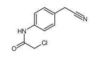 2-Chloro-N-[4-(cyanomethyl)phenyl]acetamide Structure