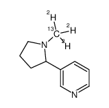 3-[1-(trideuteriomethyl)pyrrolidin-2-yl]pyridine结构式