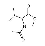 5-Oxazolidinone, 3-acetyl-4-(1-methylethyl)- (9CI)结构式