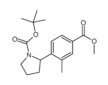 TERT-BUTYL 2-(4-(METHOXYCARBONYL)-2-METHYLPHENYL)PYRROLIDINE-1-CARBOXYLATE Structure