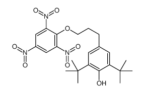 2,6-ditert-butyl-4-[3-(2,4,6-trinitrophenoxy)propyl]phenol Structure