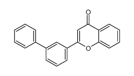 2-(3-phenylphenyl)chromen-4-one Structure