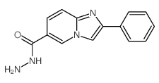 Imidazo[1,2-a]pyridine-6-carboxylicacid, 2-phenyl-, hydrazide Structure