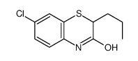 7-chloro-2-propyl-4H-1,4-benzothiazin-3-one结构式
