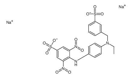 4-[4-[ethyl(m-sulphobenzyl)amino]anilino]-3,5-dinitrobenzenesulphonic acid, sodium salt结构式