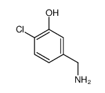 5-(氨基甲基)-2-氯苯酚结构式