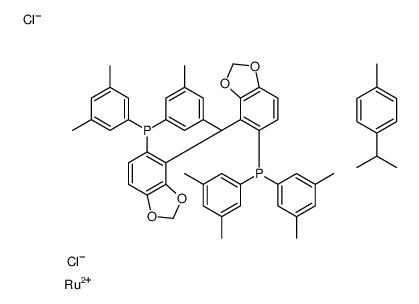氯{(R)-(+)-5,5''-双[二(3,5-二甲苯基)膦基]-4,4''-双-1,3-苯并二恶唑}(对甲基异丙基)钌( II)氯化物 [RuCl(p-cymene)((R)-dm-segphos®)]Cl图片