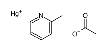 mercury(1+),2-methylpyridine,acetate Structure