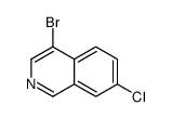 4-溴-7-氯异喹啉结构式