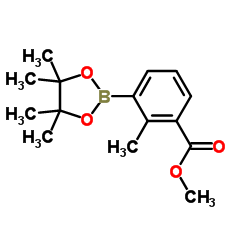 Methyl 2-methyl-3-(4,4,5,5-tetramethyl-1,3,2-dioxaborolan-2-yl)benzoate Structure