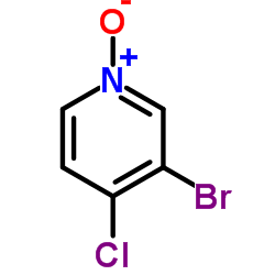 3-Bromo-4-chloropyridine 1-oxide Structure
