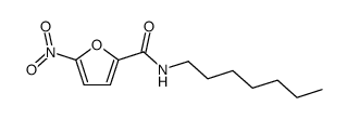 5-Nitro-fur-2-yl-carbonsaeure-heptylamid结构式