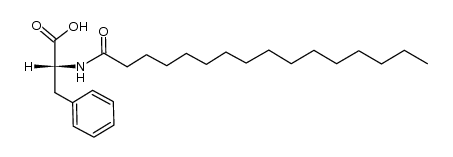 N-十六酰基-D-苯丙氨酸结构式