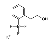 potassium,trifluoro-[2-(2-hydroxyethyl)phenyl]boranuide Structure