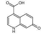 7-羟基-4-喹啉羧酸结构式