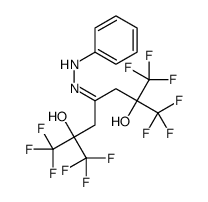 1,1,1,7,7,7-Hexafluoro-2,6-dihydroxy-2,6-bis(trifluoromethyl)-heptan-4-one, phenyl hydrazone Structure