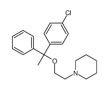 1-[2-[1-(4-chlorophenyl)-1-phenylethoxy]ethyl]piperidine结构式