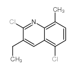 2,5-Dichloro-3-ethyl-8-methylquinoline结构式