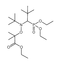 ethyl 2-((tert-butyl(1-(diethoxyphosphoryl)-2,2-dimethylpropyl)amino)oxy)-2-methylpropanoate结构式