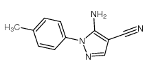 5-氨基-1-甲苯-1H-吡唑-4-甲腈结构式