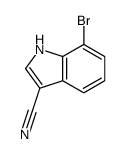 7-溴吲哚-3-甲腈结构式