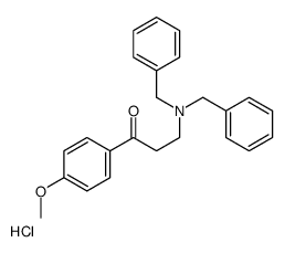 3-(dibenzylamino)-1-(4-methoxyphenyl)propan-1-one,hydrochloride结构式